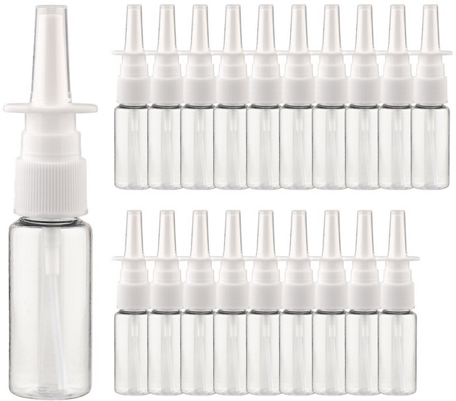 코스프레이 화이트캡 투명 20ml 20개 플라스틱 공병 소분병 여행, 코스프레이 화이트캡 20ml