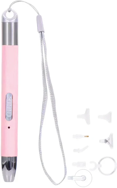 USB 충전식 조명 포인트 드릴 펜 세트 5D 다이아몬드 페인팅 빛나는 자수 액세서리 드로잉 도구, 01 CHINA, 02 Pink C