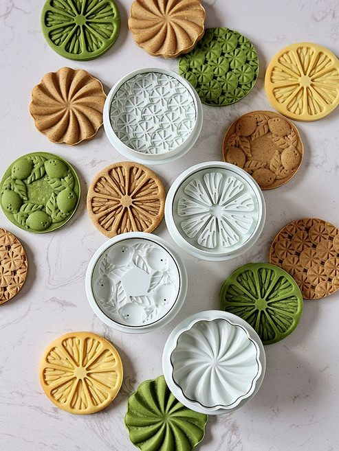 레몬 쿠키틀 무늬 약과 떡 과일, 1개