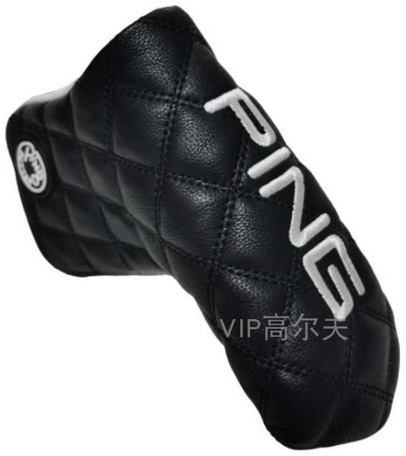 블레이드 블랙 앤 화이트 마그네틱 잠금 퍼터 커버 PU 가죽 고급형 케이스, 1개