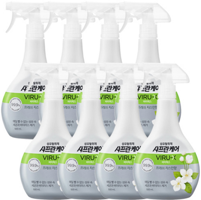 샤프란 VIRU-X 섬유탈취제 500mL, 8병
