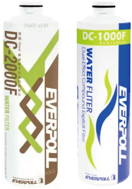 EVERPOLL 愛科 雙效複合式淨水器濾心 DC-1000F, 1個, 濾心組合, 濾心組合