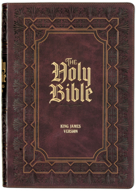 (영문도서) KJV Holy Bible Super Giant Print Faux Leather Red Letter Edition - Ribbon Marker King James... Leather, Christian Art Publishers, English, 9781642729177