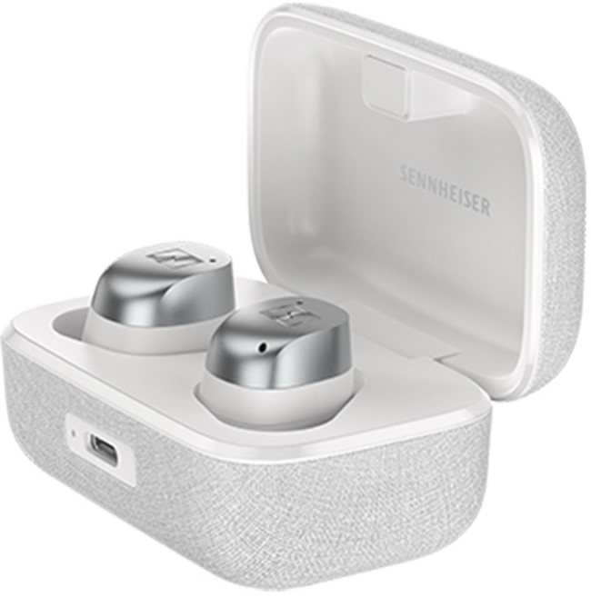 Sennheiser 真無線藍牙耳機 舒適配戴 高音質抗噪 快速配對 內建麥克風, 白色