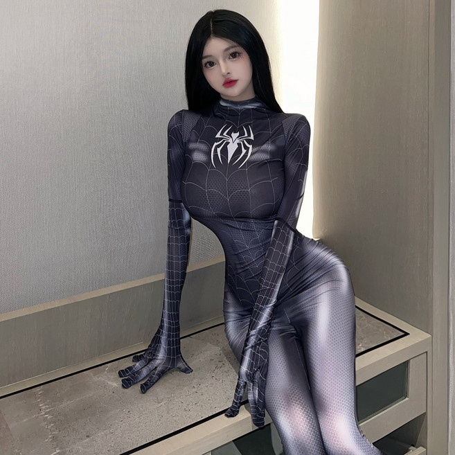 여성 코프스레 의상 남친 의상 스파이더 걸