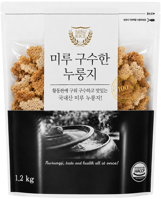 미루구수한누룽지 쌀누룽지, 1개, 1.2kg