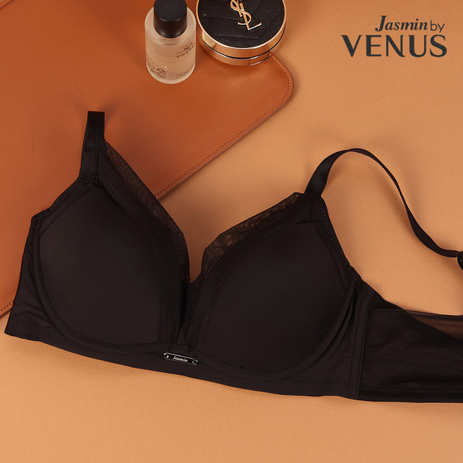 [비너스] 어반 블랙 저중심 와이어 브라 / A-C컵