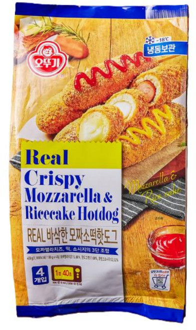 오뚜기 리얼 바삭한 모짜소떡핫도그_냉장 400g, 3개