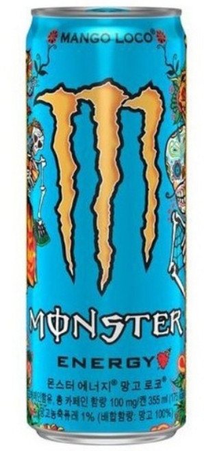 몬스터에너지 드링크 망고 로코, 355ml, 12개