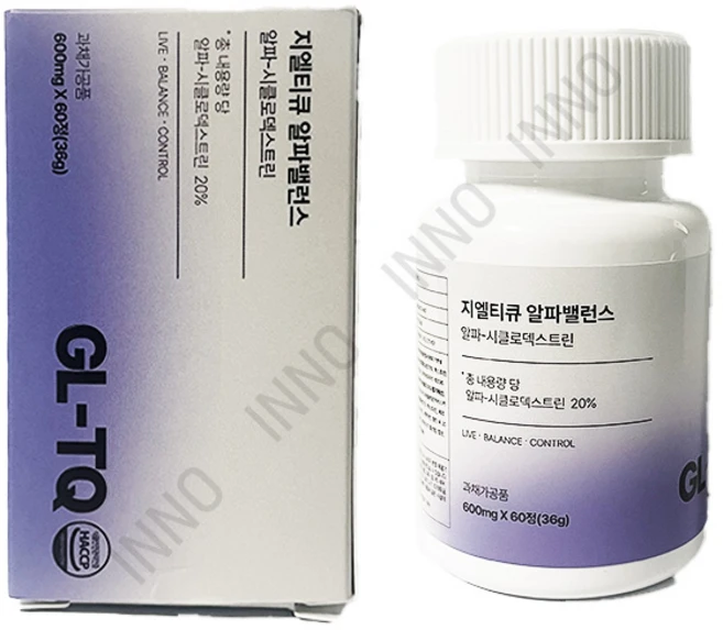 지엘티큐 알파밸런스 GL-TQ 600mg 60정 1개 - 쿠팡