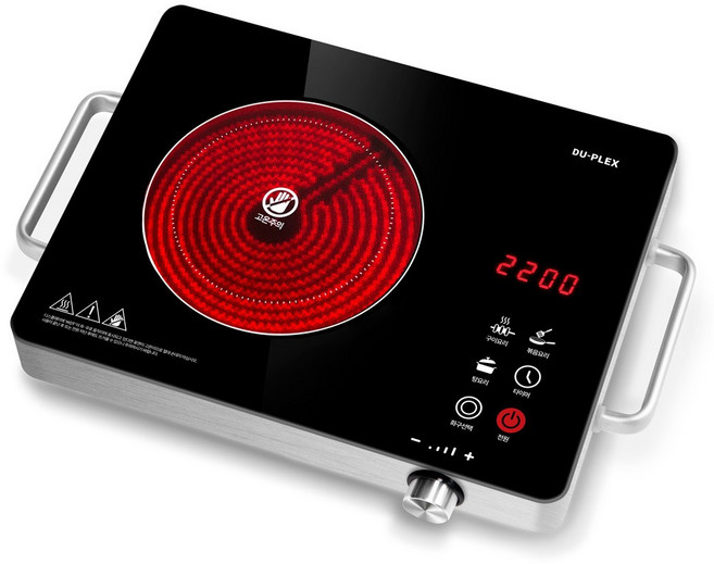 듀플렉스 1구 하이라이트 모음 전기레인지 2000W, 이동식, DP-1808HL