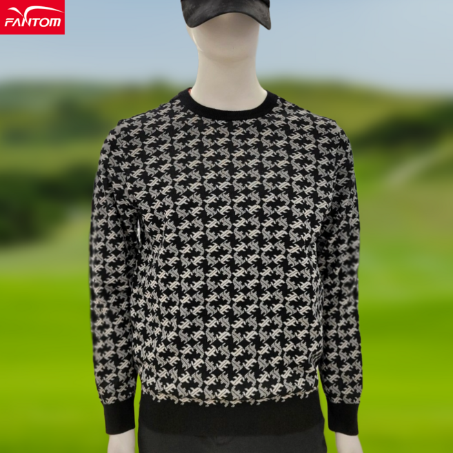 5층 [신사] 팬텀 골프 (26 S/S) 남성 로고 자카드 패턴 긴팔 니트 211F1SR202_송파점