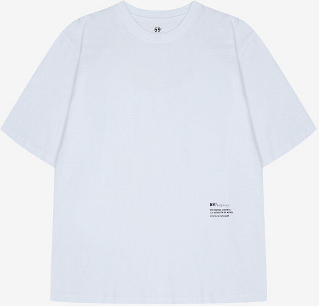 지이크 59 넥 배색 반팔 티셔츠_(PIIBD8707)