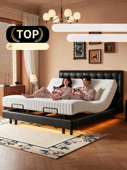 전동침대 모션베드 분리형 트윈 퀸 킹사이즈 침대, 1. Mi Home 수면감지 업그레이드, 1500x2000mm