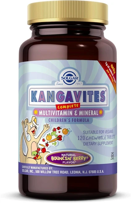 솔가 캉가바이츠 컴플리트 멀티비타민 & 미네랄 츄어블 타블렛, 1개, 120정 - 쿠팡