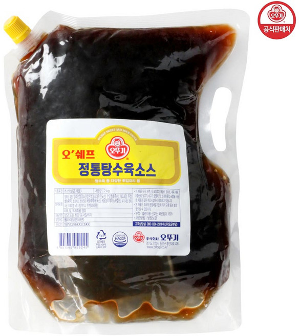 오뚜기 정통 탕수육소스 2kg, 4개