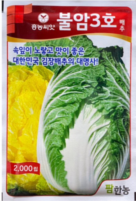 [ 2023년 씨앗 ] 불암3호 2000립 김장배추씨앗 배추씨, 1개
