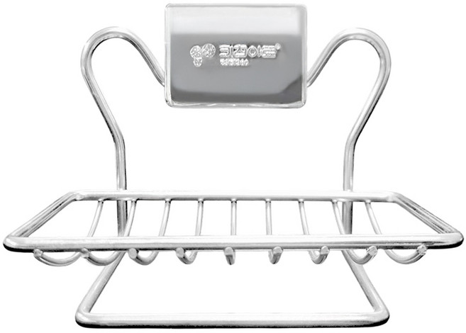 [DAMDA] 스텐304 수세미 거치대 접착 주방 수세미 비누 거치대, 1개, 1단