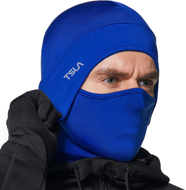 테슬라 스컬캡 방한모자 자전거모자 TM-YZC51, 블루_BLU, 1개