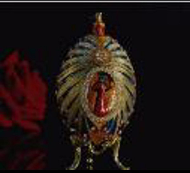 파베르제의달걀 QIFU 금속 디자인 아름다운 Faberge 계란 선물 홈 데코레이션, [01] 파베르제의달걀 5300B, 1개