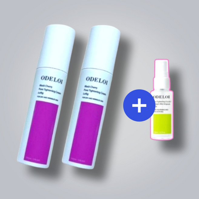 오드로이 블랙체리 모공수축크림 로프디 100ml+100ml+콜라겐 미스트앰플, 1개, 100ml