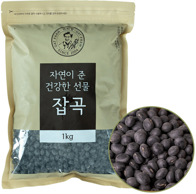 정읍명품 국산 서리태 1kg 검은콩 산지직송 건강곡물 대통령표창 업체 2024 수확 초신선 햇곡 햇잡곡, 1개
