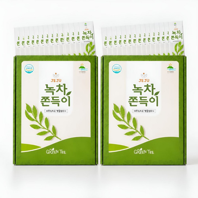 다이어트 제주 녹차 쫀드기 말차 쫀득이, 18g, 30개