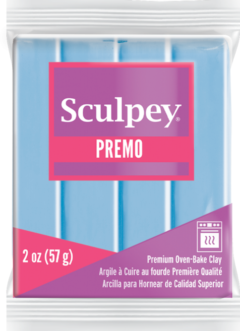 스컬피 프레모 57g (Premo 2oz) 전문가용 폴리머클레이, Pale Blue
