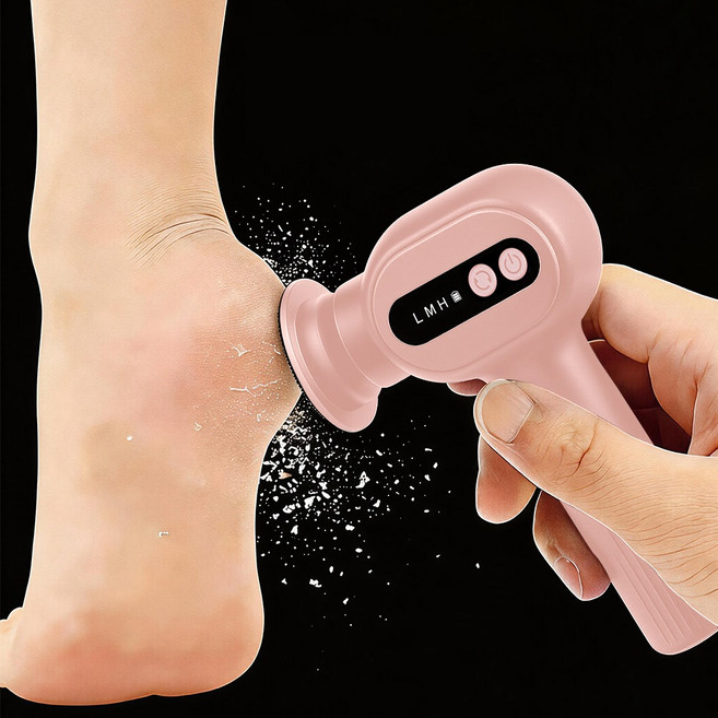 오이키 발각질제거기 자동 발 뒷꿈치 각질제거 전동 풋파일, 핑크, TLS-C2