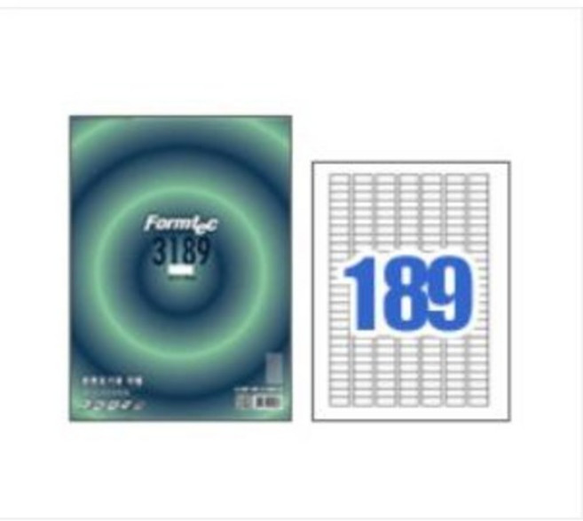 폼텍 전산라벨 LS-3189 100매 분류표기용 189칸