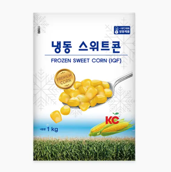 신광 냉동IQF 스위트콘/옥수수콘 아이스박스+드라이아이스포함, 10개, 1kg