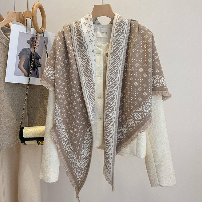 여성 쁘띠 숄 머플러 고비 캐시미어 100 목도리