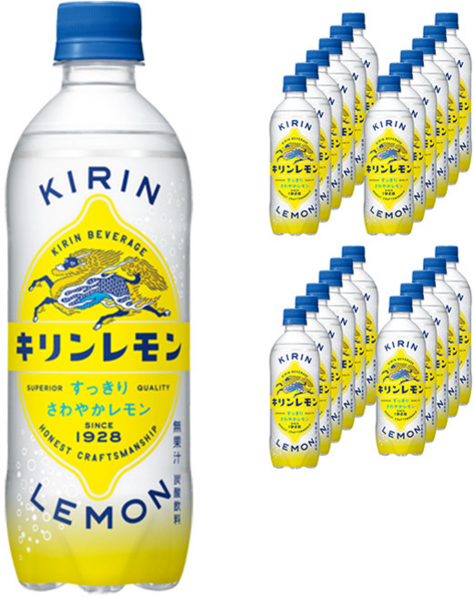 KIRIN 麒麟 檸檬風味碳酸飲料, 24瓶, 500ml