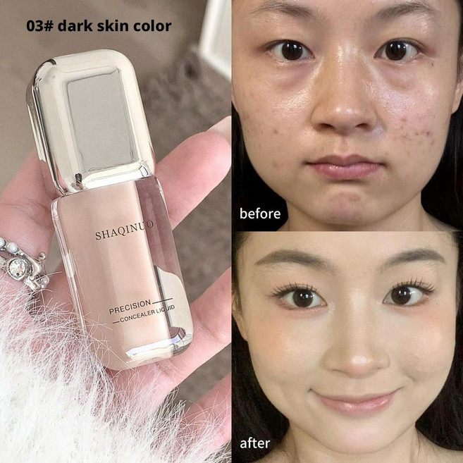 파운데이션 다크서클 흉터 잡티 눈물샘을 커버하고 메이크업을 오래 지속하는 메이크업 홀딩 리퀴드 컨실러, [02] Deep skin