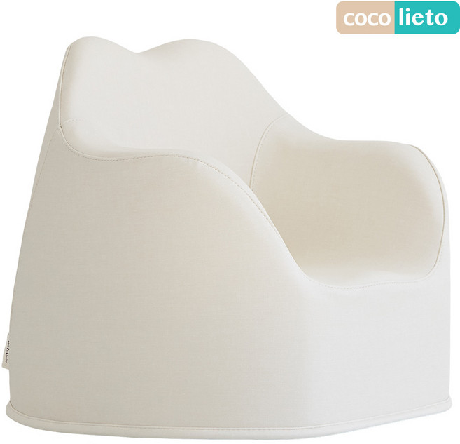 리에또 코지 유아소파 1인용 아기 돌 생일선물 아기의자, 모던 크림, 1개