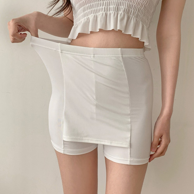 깨비다 여성용 냉감 Y존 커버라인 일체형 속바지 무지