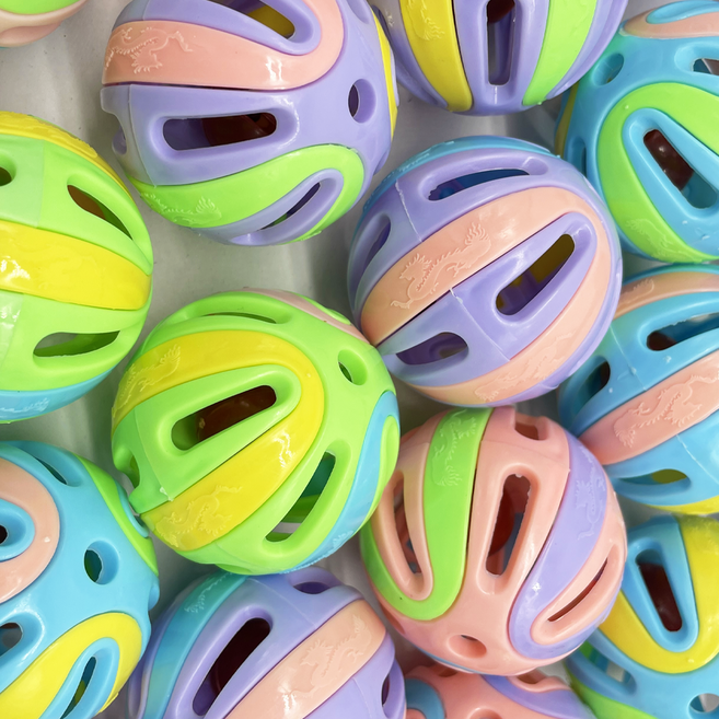 위드어스 파스텔 방울공 고양이 장난감 공놀이 축구놀이, 1세트, mix