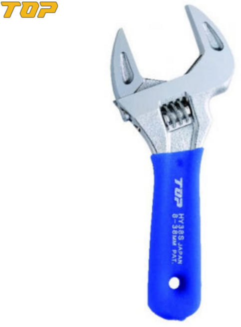 일본산 TOP 탑 에코 와이드 몽키스패너 미니 숏타입 제품선택 광폭몽키 배관작업 수전교체, HY-26S, 1개