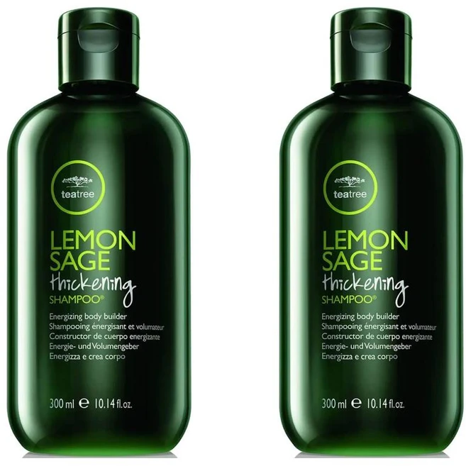 폴미첼 티트리 레몬 세이지 씨크닝 샴푸 300ml 2팩 Paul Mitchell Tea Tree Lemon Sage Thickening Shampoo - 쿠팡