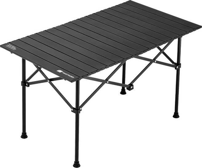탄씨엔쯔 탄스트라이더 올 스틸 접이식 캠핑 테이블, 블랙