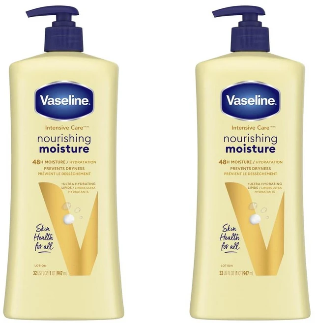 바세린 인텐시브 케어 너리싱 모이스처라이저 바디 로션, 2개, 947ml - 쿠팡