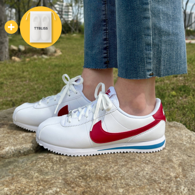 나이키 코르테즈 화이트 레드 NCWR 스니커즈 여성 운동화 러닝화 패션 데일리 TTBLISS 슈즈케이스 증정