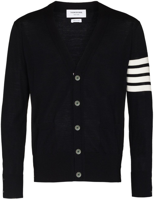 톰 브라운 V넥 스트라이프 가디건