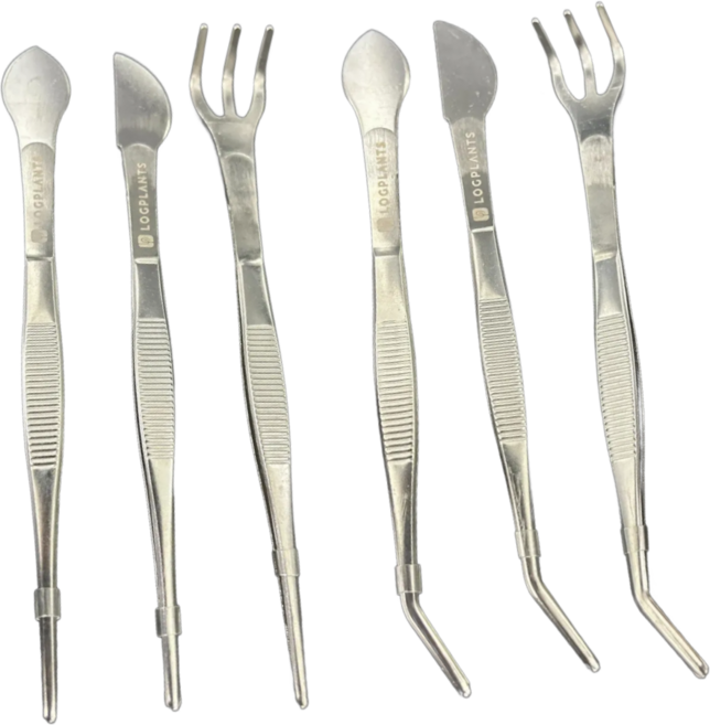 로그플랜츠 원예용 핀셋 가성비 하엽제거 일자 곡자, (로그플랜츠)일자갈퀴, 1개
