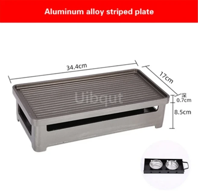 상업 구이 생선 접시 케밥 숯불 바베큐 비 스틱 플레이트 베이킹 팬 일본 알코올 오븐, 13 3