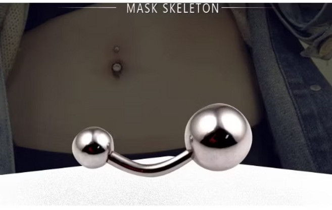 ROCK BOIL 簡約球形不鏽鋼肚臍環