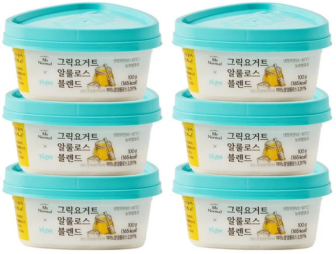 요즘 그릭요거트 알룰로스 블렌드 100g x 6, one option, 6개