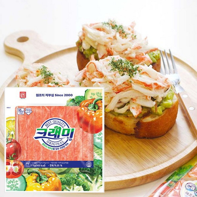 한성 크래미H(냉장) 1kg x 12개 / 게맛살 게살 꽃맛살