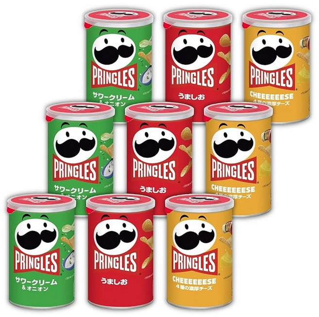 프링글스 Amazon.co.jp 켈로그 프링글스S캔 3종 모둠 세트(맛시오 사워크림 어니언 CHEEEEEESE)세트 구매, 1개, 750g