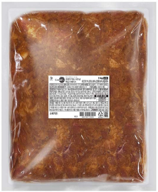 CJ 크레잇 허브시즈닝 폭찹스테이크, 1개, 3kg